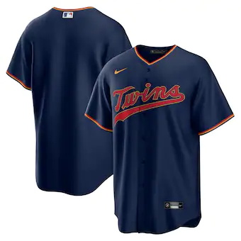 mens nike navy minnesota twins alternate replica team jerse